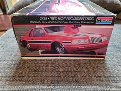 1986 Monogram 1/24 Red Hot Pro Street T-Bird Thunderbird KIT 2738 Unbuilt