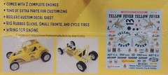 YELLOW FEAVER COMPETITION DRAG COUPE ATLANTIS 1:25 PLASTIC MODEL CAR KIT