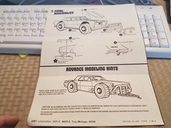 Vintage 1965 Ford Fairlane Mod Stocker Model Car Instruction Sheet AMT Co.