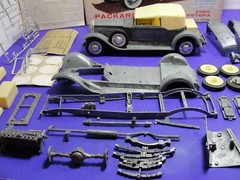 Vintage Hubley Packard Dietrich Conv. Victoria 1/22 Metal Model Kit No. 4863