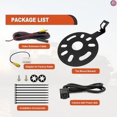 Spare Tire Backup Camera, Car Rear View Back Up Camera for Jeep Wrangler Spare