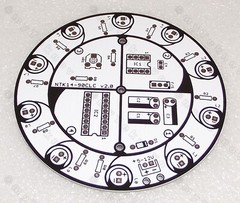 3x Large ROUND White PCB Only for Jumbo LED Sequencer Chaser KIT NE555 CD4017