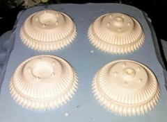 1/8 Buick finned brake drum Lindberg Monogram Revell Rat Hot Rod big deuce 1/8th