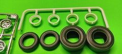 Slick Rim 65 1965 Chevy Chevelle AWB Funny Drag Car 1/25 AMT Racemaster Tires
