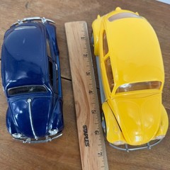 VW Beetle Models 2 Sunnyside SS 7707 1955 Bug & Airfix QuickBuild Yellow Plastic