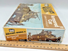 Life-Like Hobby Kits 1/40 Armored Car Military Model 09651 Sealed 6 GIs 1974