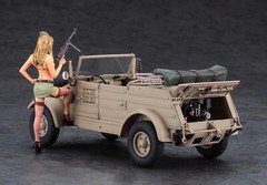 Hasegawa 1/24 Pkw.K1 Cubelwagen Type 82 Balloon Tire w/Blonde Girls Figure SP473