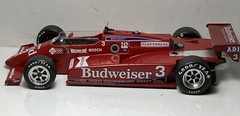 1/25TH SCALE 1984 BUDWEISER LOLA, MARIO ANDRETTI INDY 500, CART, INDY RESIN