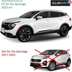 CLIM ART in-Channel Incredibly Durable Rain Guards for Kia Sportage 2023-2026,