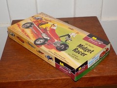 Vintage 2000 Monogram All Plastic Midget Racer Open Model Kit