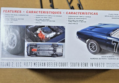 1969 Dodge Charger Turbo Thrust Wheels, Tires & Slicks MPC 1:25 Model PARTS