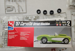 AMT Ertl 1957 Corvette Street Machine 1/25 Model Kit – Open Box, As Shown