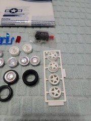 Testors Model mat poster Fujimi Ferrari Testarossa Parts Lot Vintage Tires Rims