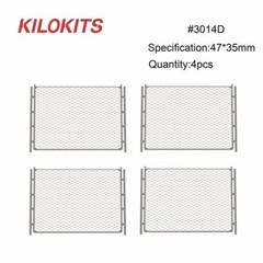 KILOKITS 4 Sheets 1/72 Chain Link Fencing Kit Etching Military WWII Wargaming