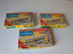 3 Ideal Toy Co Precision Miniatures Airplane Helicopter Model Kits