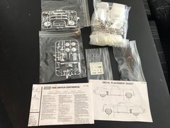 Lindberg 1948 Lincoln Continental 1/25 Kit, New, Open, Parts Sealed in Box