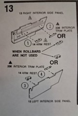 64 DODGE 330 COLOR ME GONE – INTERIOR TUB, DOOR PANELS – MODEL CAR KIT PARTS LOT