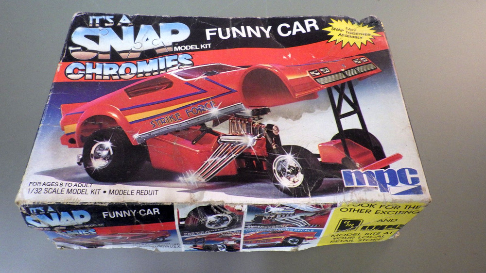 Vtg 1980s MPC Chromies 1/32 Funny Car Kit 6445 Pontiac Firebird STRIKE FORCE