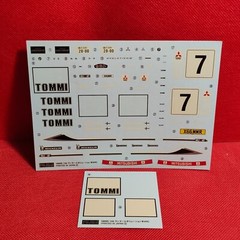 Rally Car Decals 2001 Mitsubishi Lancer Evo 7 1:24 Scale Model Car Part