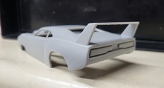 3d printed 1969 Dodge Challenger Daytona Pro Mod drag body model slot car