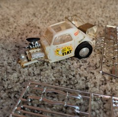 Vintage Amt Double 3 In 1 Dragster 1/25 Scale Model Parts Kit