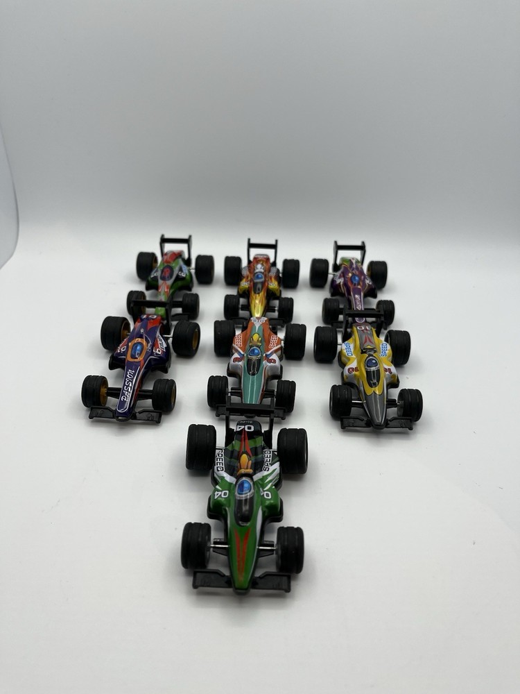 Mini Plastic Dragsters Lot Of 7 Pre Owned In Great Condition See Photos