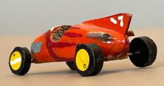 Vintage Custom Built Wood Midget Racer Model Indy 500 Marx Slush Race Stock Car