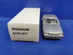  1983 CHEVY CAVALIER FASTBACK 1/25 MODEL PROMO SILVER METALLIC NEW