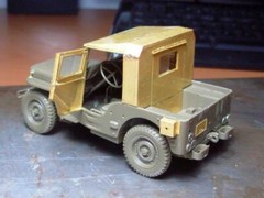 Minor #AVC35001 1/35 WWII Military Jeep Half Hardtop for Tamiya kit