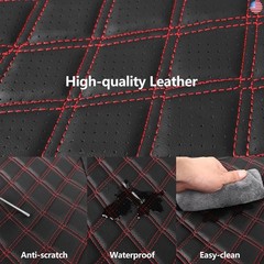 Car Seat Covers Full Set,Breathable and Waterproof Napa Leather Car Seat