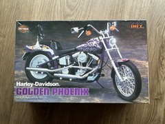 Harley Davidson Golden Phoenix Chopper 1/12 Motorcycle Model Kit 472 IMEX