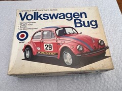 Entex Volkswagen Bug 1/32 Scale Snap Together Unbult