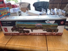 AMT FRUEHAUF SEMI TRAILER TEXACO PLATED TANKER 1/25 MODEL KIT FACTORY SEALED
