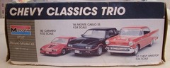 MONOGRAM CHEVY CLASSICS TRIO CAR BELAIR, MONTE CARLO & CAMARO 1:24 BOXED 6097