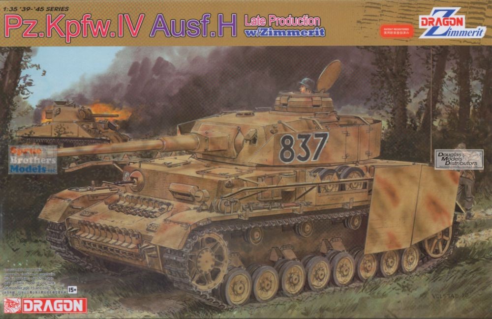 DML6560 1:35 Dragon Panzer Pz.Kpfw.IV Ausf. H Late Production w/Zimmerit