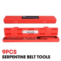 Dna Motoring 9Pc Serpentine Belt Tool Set Install Remove Serpentine Belts For