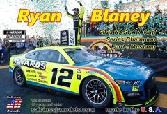 Salvino JR 1:24 SCALE ’23 Ryan Blaney Mustang Cup Champ KIT # 42236~NEW in BOX