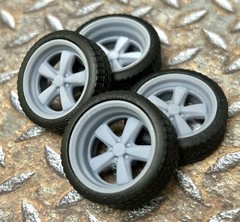 Resin 20 Inch: “Porsche SportClassic” Model car Wheels/Tires 1/24 1/25 scale
