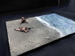 1/35 Scale Military Diorama Base Terrain Display Model Soldiers Figures Diecast