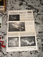 Vintage 1965 Hawk Toy Maserati 5000 GT Model Kit / Slot Car Body – Unbuilt