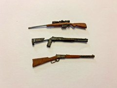 1/25 Resin Winchester 94 Hunting Rifle w/ Scope Shotgun For Dioramas 3D Printed