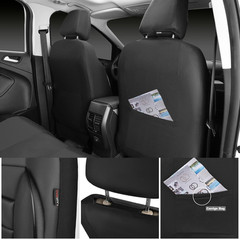 Faux Leather Car Seat Covers Front Seats Only, 3D Foam Support Car Seat Covers,