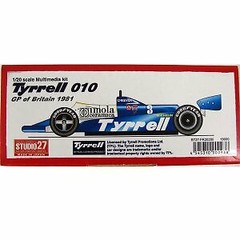 STUDIO27 kit 1/20 Tyrrell 010 British GP 1981 from Japan 4436