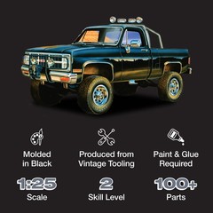 MPC 1984 GMC Pickup 1:25 Scale Model Kit (Black Version) 1:25, black