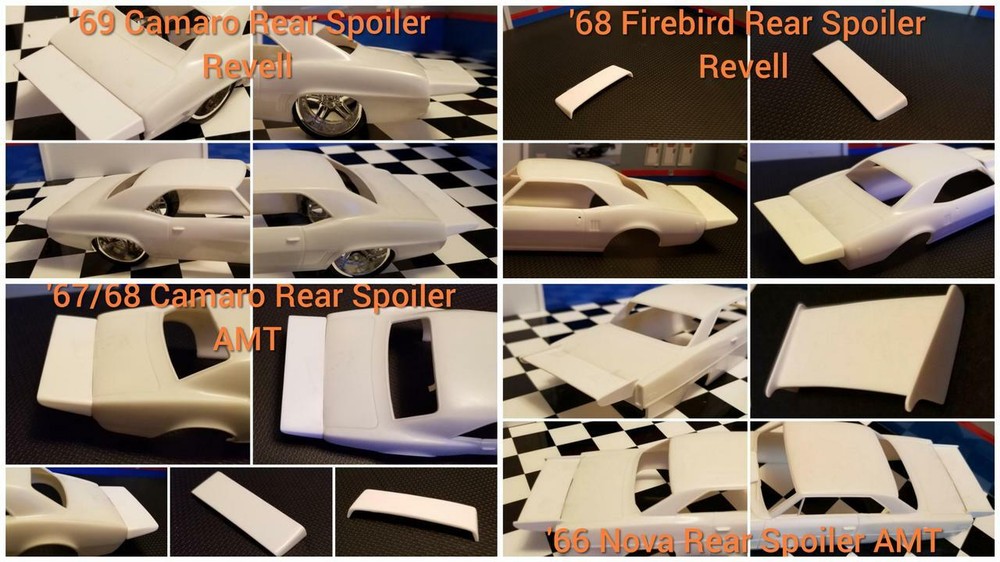 ANY 5 RESIN REAR/CHIN SPOILERS. One Price. YOU CHOOSE!!!