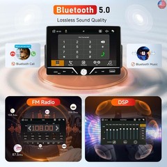 Single Din Car Stereo Carplay Android Auto, Driauto 7 Inch HD Touch Screen Car