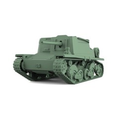 SSMODEL 682 V2.0 Military Model Kit IA Fiat-Ansaldo L40 47/32 Self-Propelled Gun