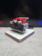 Subaru EJ20 STI Turbo Engine 1/6 Scale 3D Printed Display Model
