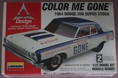 1964 Dodge 330 Color Me Gone Lindberg Model Kit NOS PERFECT!
