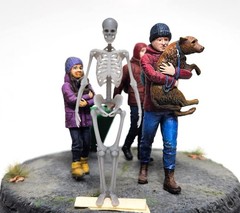 1/35 Scale Skeletons Figures Resin Parts For Armor Aircraft Models (4 Pack)